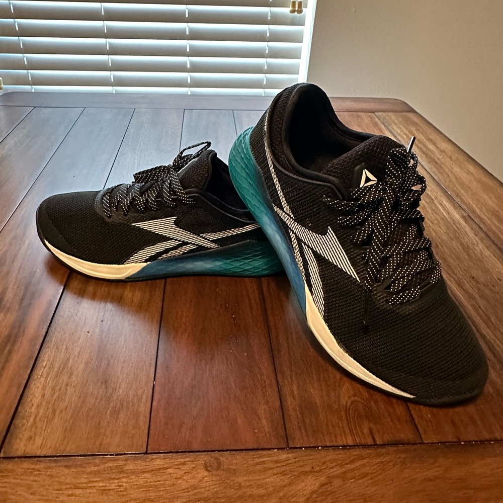Reebok Nano Crossfit. Size 10. Black / Teal. Excellent Condition